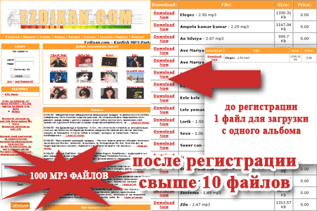 Новый дизайн на Ezdixan.com - Kurdish MP3 Portal!