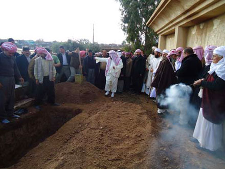 Погребение известной религиозной личности езидов Баба Кафана согласно обычаям