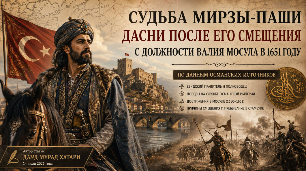 Судьба Мирзы-паши Дасни после его отстранения от должности вали Мосула в 1651 году: по османским источникам